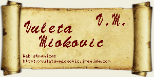 Vuleta Mioković vizit kartica